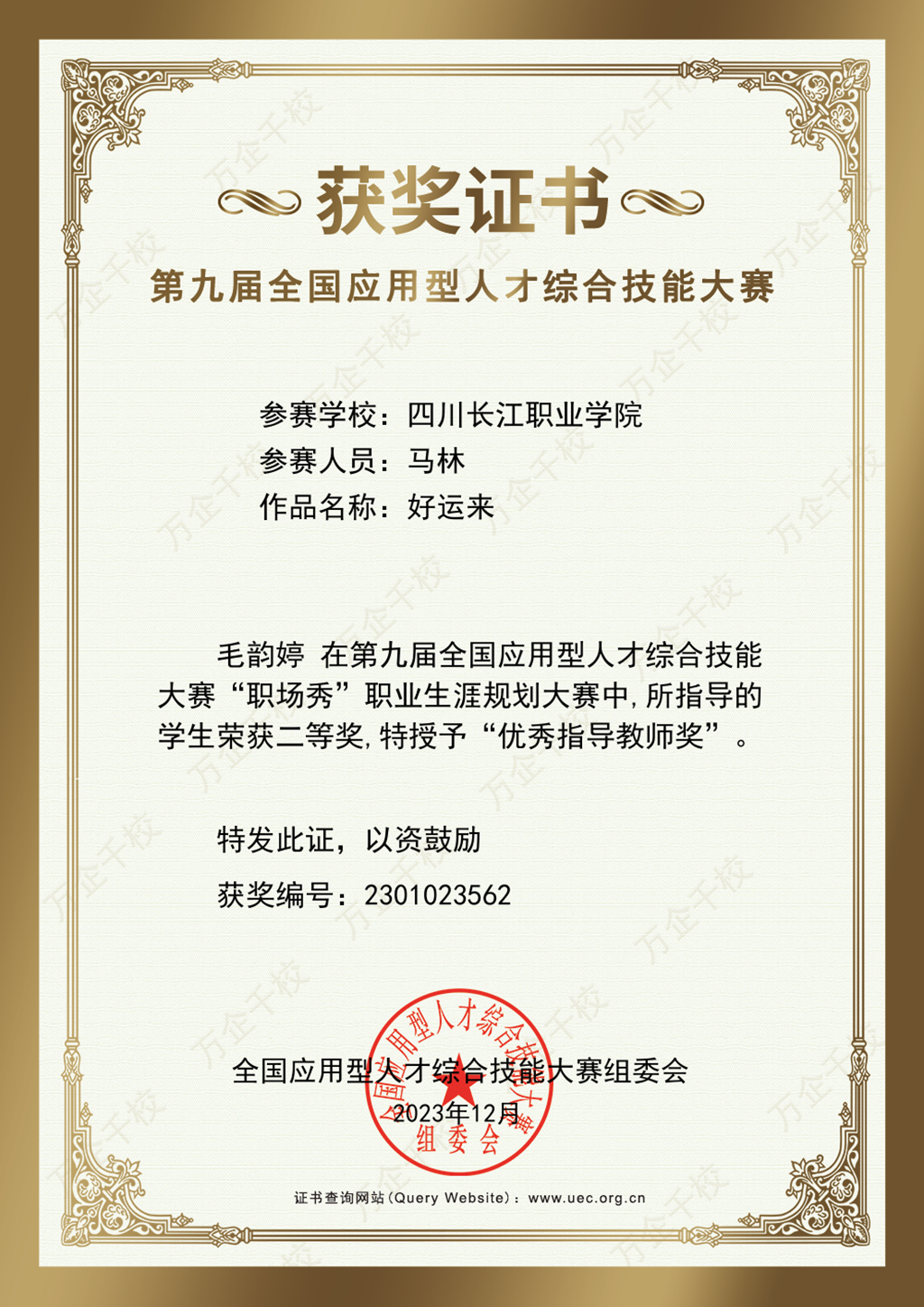 指导学生二等奖 毛韵婷.png